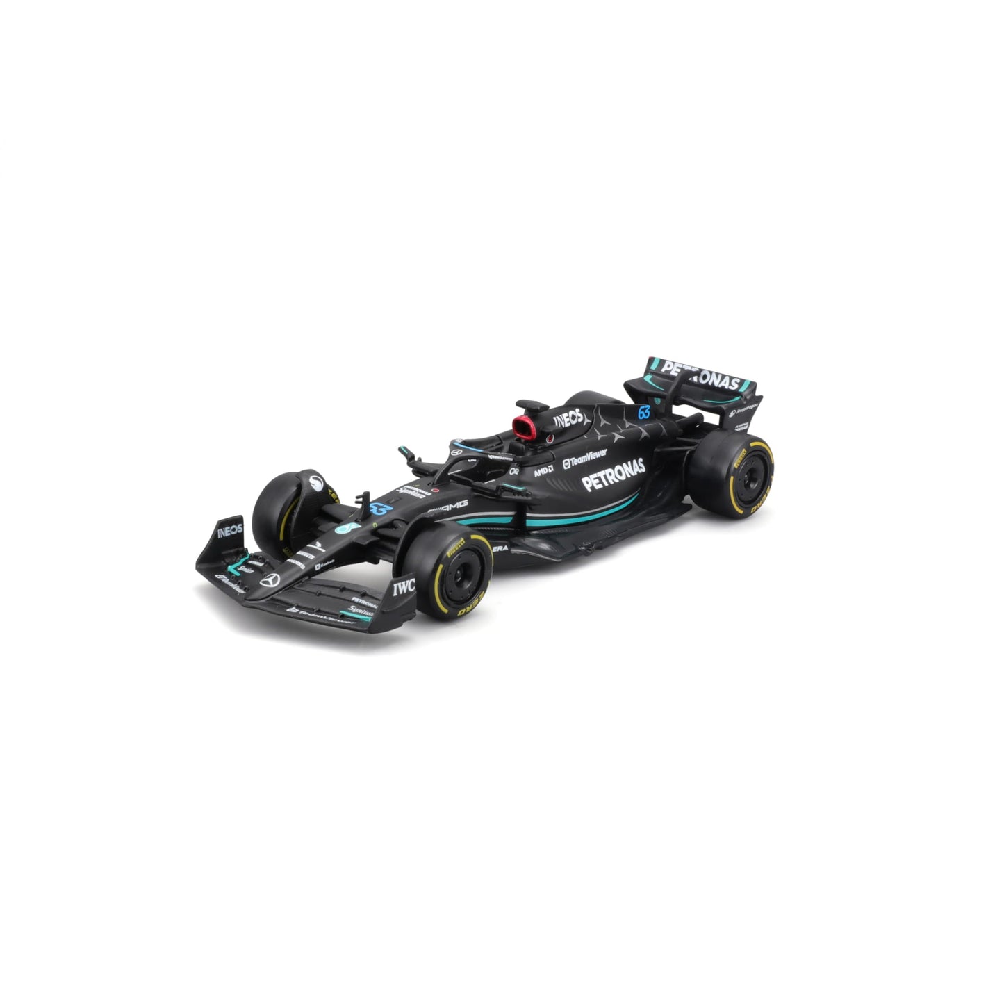 Bburago - F1 BWT Alpine A525 2025#10 Gasly, Voiture Diecast à l'échelle 1:43 avec détails Authentiques, réplique F1 Alpine, livrée Bleue/Rose, Licence Officielle, âge recommandé 3+ Ans