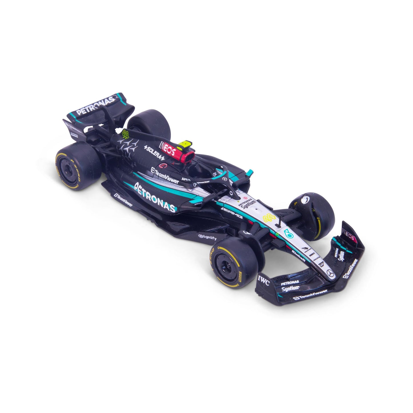Bburago - F1 BWT Alpine A525 2025#10 Gasly, Voiture Diecast à l'échelle 1:43 avec détails Authentiques, réplique F1 Alpine, livrée Bleue/Rose, Licence Officielle, âge recommandé 3+ Ans