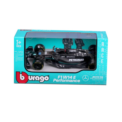 Bburago - F1 BWT Alpine A525 2025#10 Gasly, Voiture Diecast à l'échelle 1:43 avec détails Authentiques, réplique F1 Alpine, livrée Bleue/Rose, Licence Officielle, âge recommandé 3+ Ans