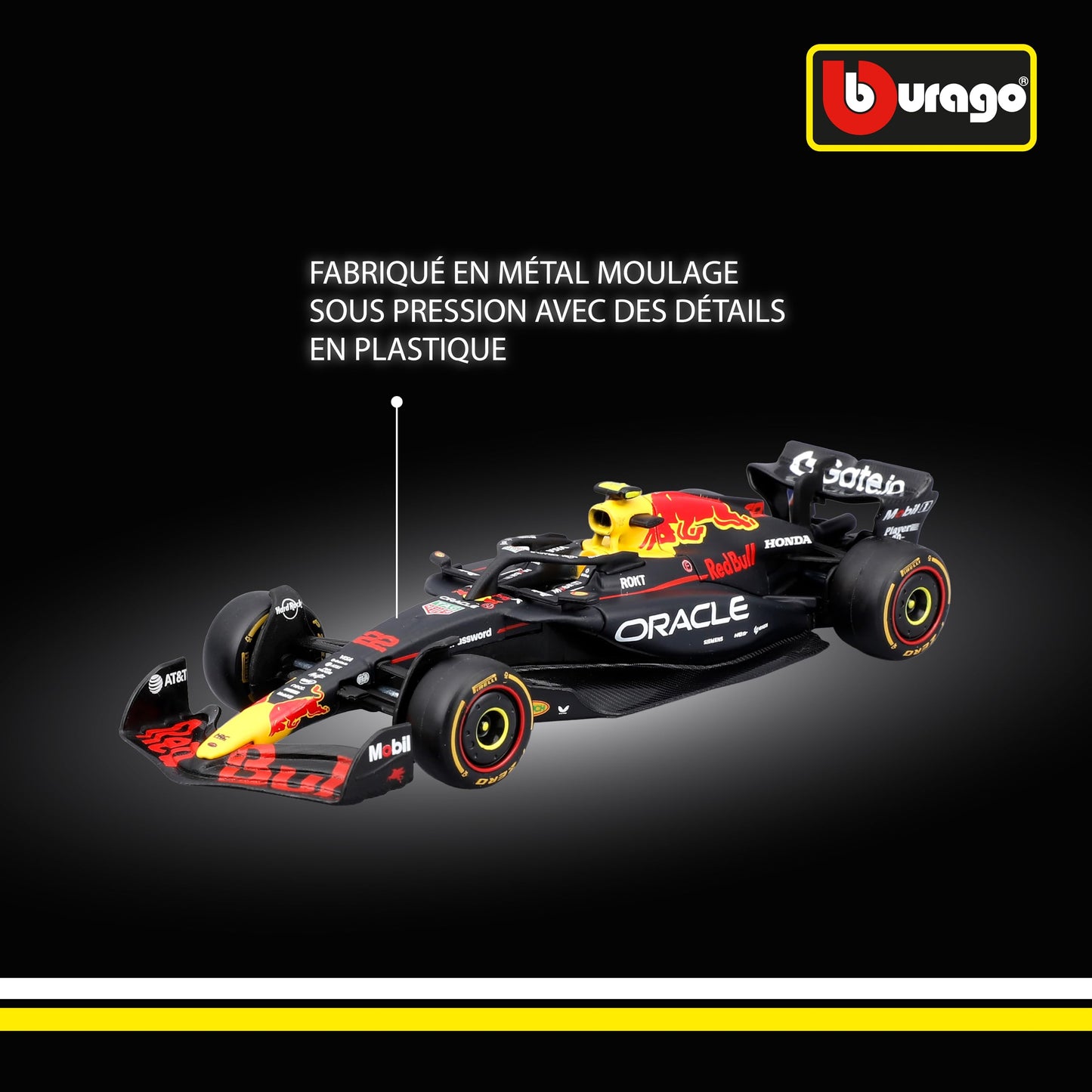 Bburago - F1 BWT Alpine A525 2025#10 Gasly, Voiture Diecast à l'échelle 1:43 avec détails Authentiques, réplique F1 Alpine, livrée Bleue/Rose, Licence Officielle, âge recommandé 3+ Ans