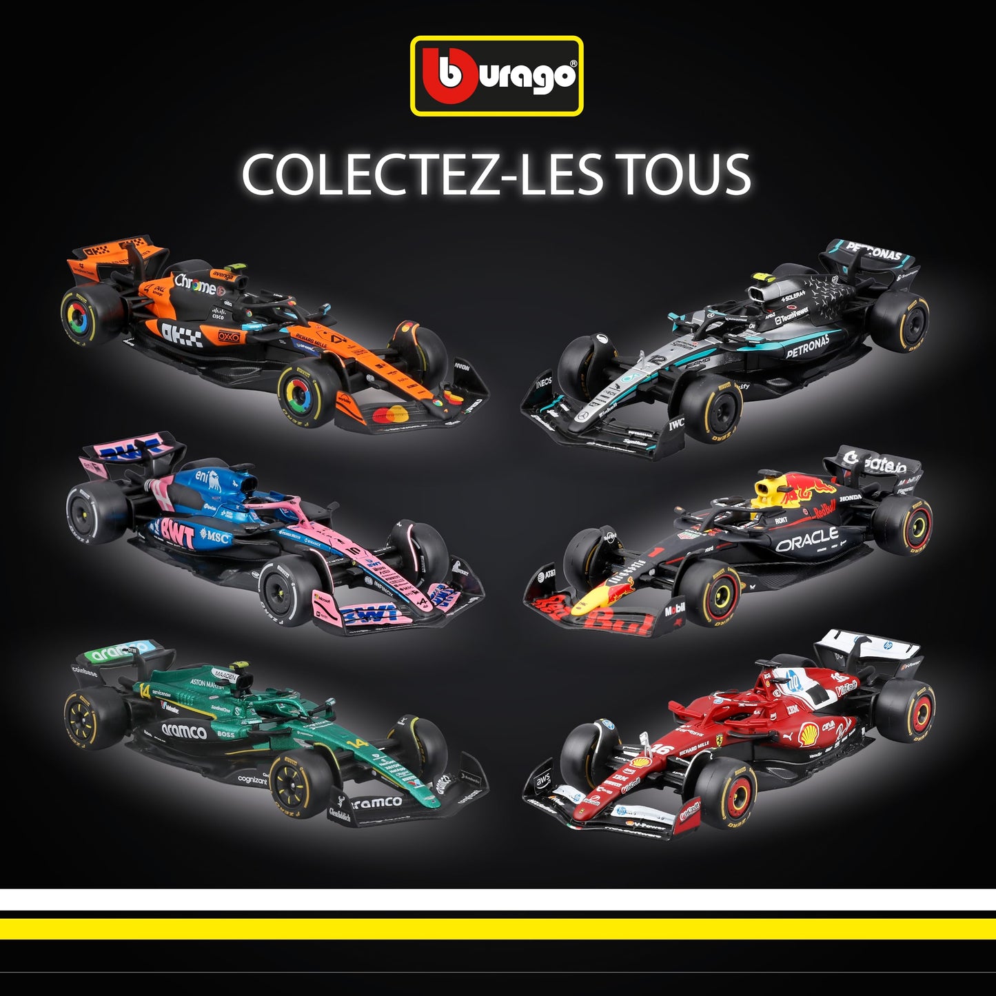 Bburago - F1 BWT Alpine A525 2025#10 Gasly, Voiture Diecast à l'échelle 1:43 avec détails Authentiques, réplique F1 Alpine, livrée Bleue/Rose, Licence Officielle, âge recommandé 3+ Ans