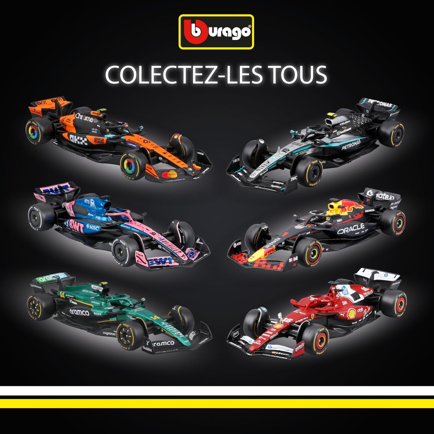 Bburago - F1 BWT Alpine A525 2025#10 Gasly, Voiture Diecast à l'échelle 1:43 avec détails Authentiques, réplique F1 Alpine, livrée Bleue/Rose, Licence Officielle, âge recommandé 3+ Ans