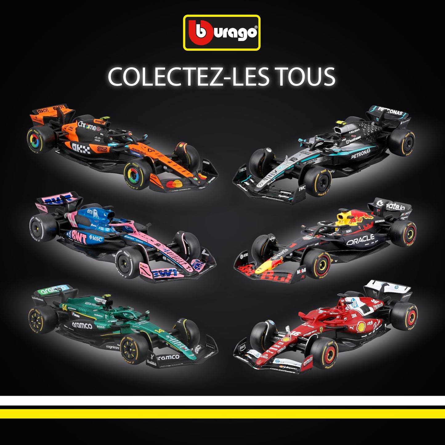Bburago - F1 BWT Alpine A525 2025#10 Gasly, Voiture Diecast à l'échelle 1:43 avec détails Authentiques, réplique F1 Alpine, livrée Bleue/Rose, Licence Officielle, âge recommandé 3+ Ans