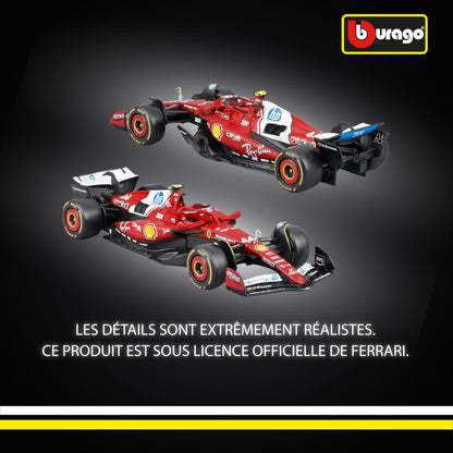 Bburago - F1 BWT Alpine A525 2025#10 Gasly, Voiture Diecast à l'échelle 1:43 avec détails Authentiques, réplique F1 Alpine, livrée Bleue/Rose, Licence Officielle, âge recommandé 3+ Ans