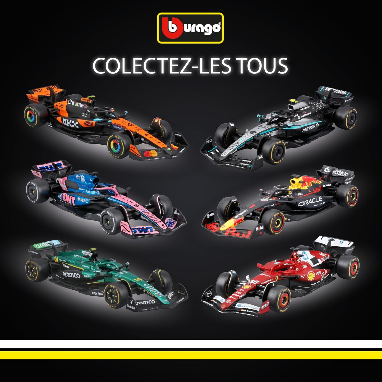 Bburago - F1 BWT Alpine A525 2025#10 Gasly, Voiture Diecast à l'échelle 1:43 avec détails Authentiques, réplique F1 Alpine, livrée Bleue/Rose, Licence Officielle, âge recommandé 3+ Ans