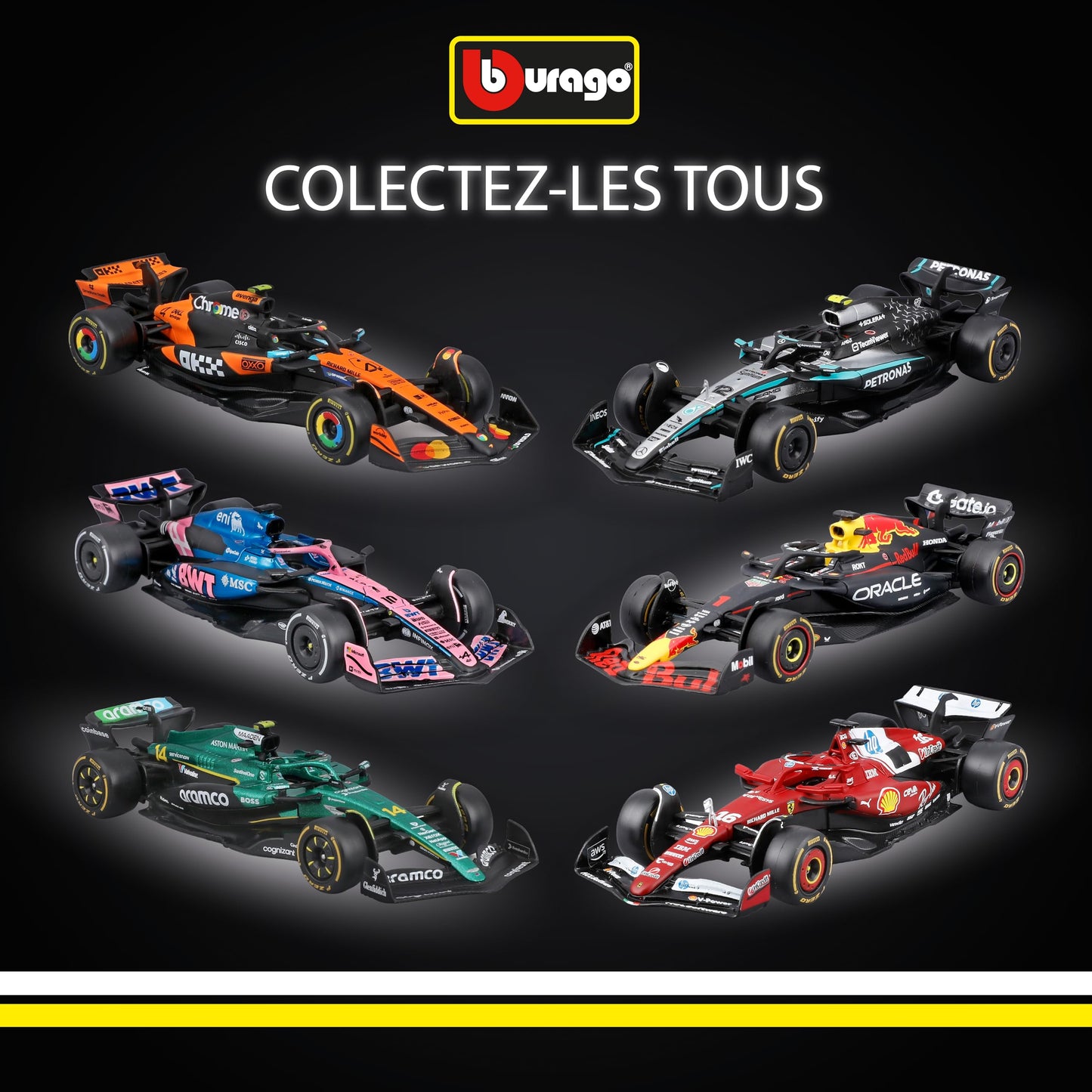 Bburago - F1 BWT Alpine A525 2025#10 Gasly, Voiture Diecast à l'échelle 1:43 avec détails Authentiques, réplique F1 Alpine, livrée Bleue/Rose, Licence Officielle, âge recommandé 3+ Ans