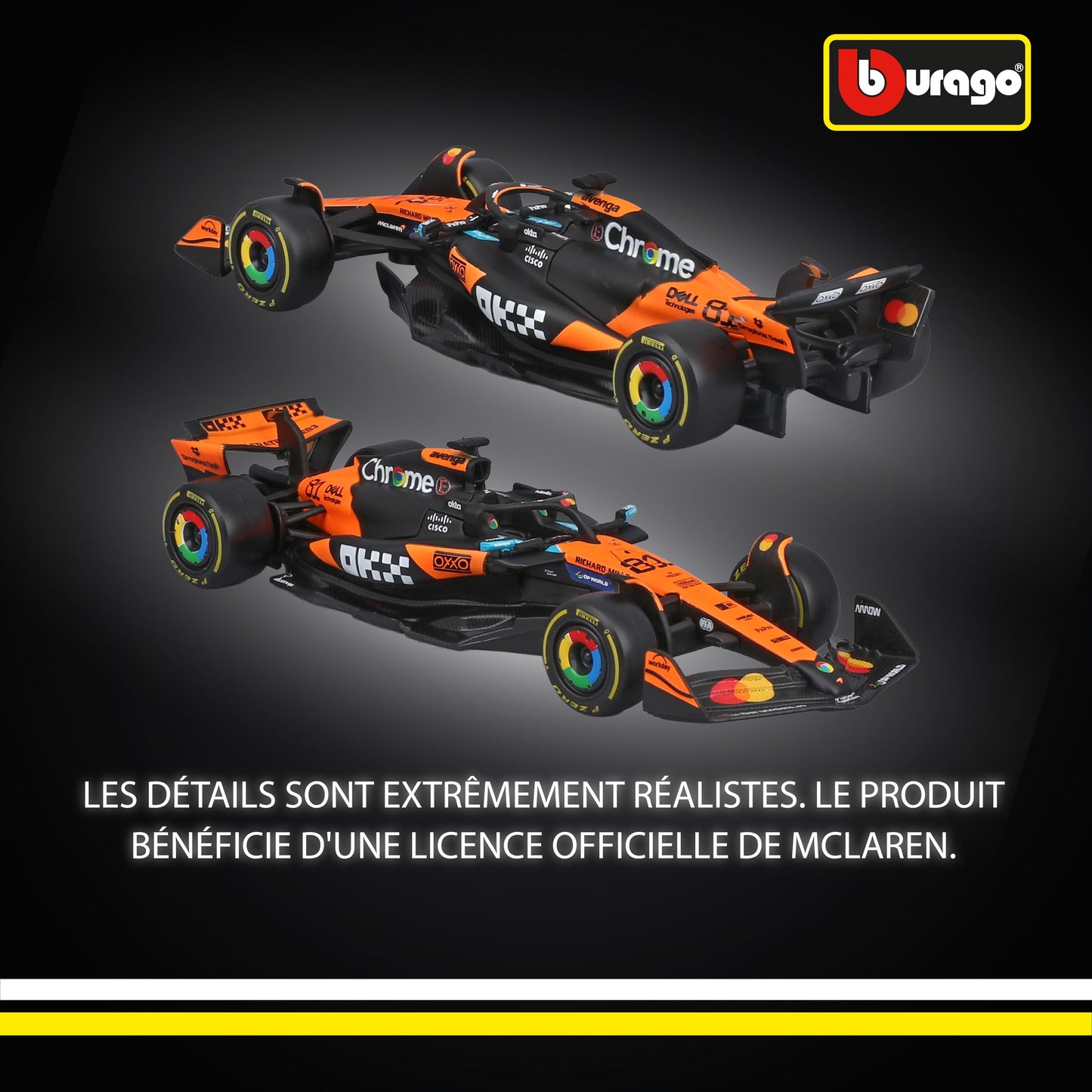 Bburago - F1 BWT Alpine A525 2025#10 Gasly, Voiture Diecast à l'échelle 1:43 avec détails Authentiques, réplique F1 Alpine, livrée Bleue/Rose, Licence Officielle, âge recommandé 3+ Ans