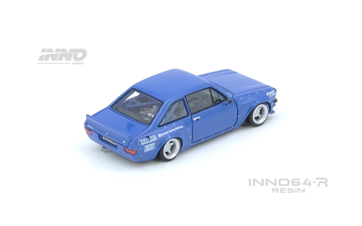 Inno64-R Limited Event Edition RESIN Ford Escort MK2 Pandem "Emotion" Retro (Havoc Blue) (Copy)