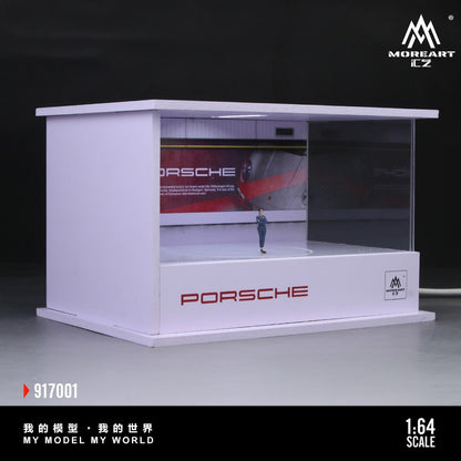 MoreArt Porsche Lighting & Rotating Diorama Display Scene