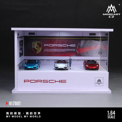 MoreArt Porsche Lighting & Rotating Diorama Display Scene