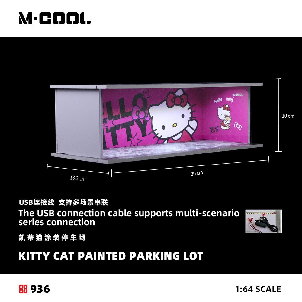 M·COOL Hello Kitty lighted parking lot diorama