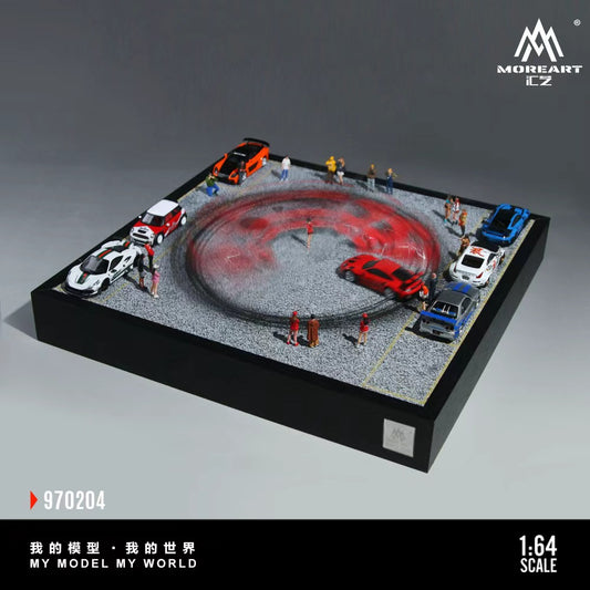 MoreArt Drift Car Turntable Diorama Scene 01